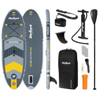 Set placă gonflabilă stand up paddle sup rebel active 244x76 cm, vâslă ajustabilă