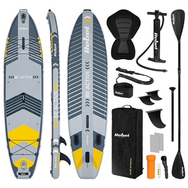 Set placă gonflabilă stand up paddle sup pro rebel active - 335 cm, 220 kg