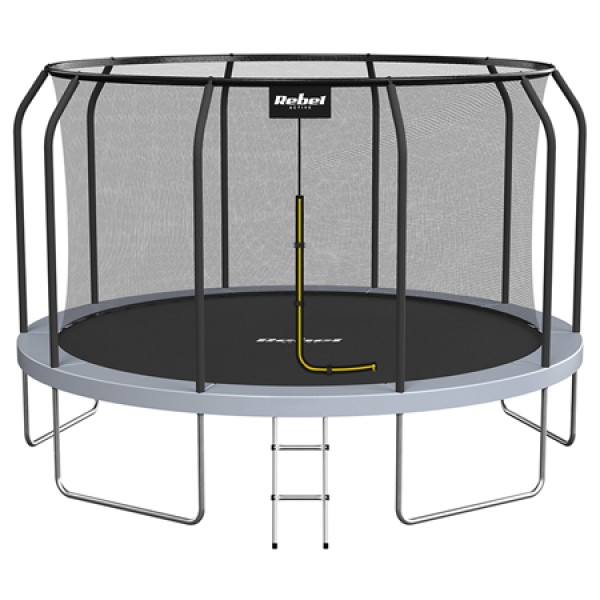 Trambulină 12ft 366cm rebel active, plasă de siguranță, capacitate 150 kg