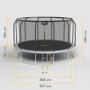 Trambulină 14ft 427cm rebel active cu plasă de siguranță și structură din oțel