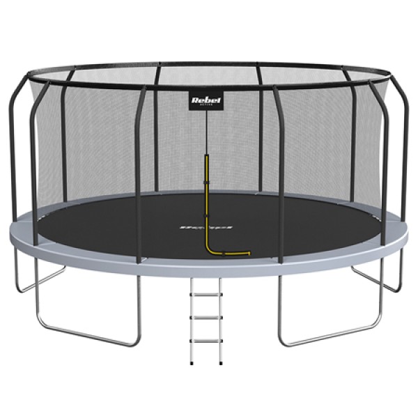 Trambulină 15ft 457cm rebel active - plasă de siguranță, structură din oțel, capacitate 150 kg