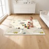 Covoraș de joacă pentru bebeluși 180x150 cm rebel young cu design mașini