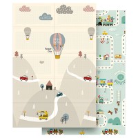 Covoraș de joacă pentru bebeluși rebel young 180x120cm spumă xpe impermeabil