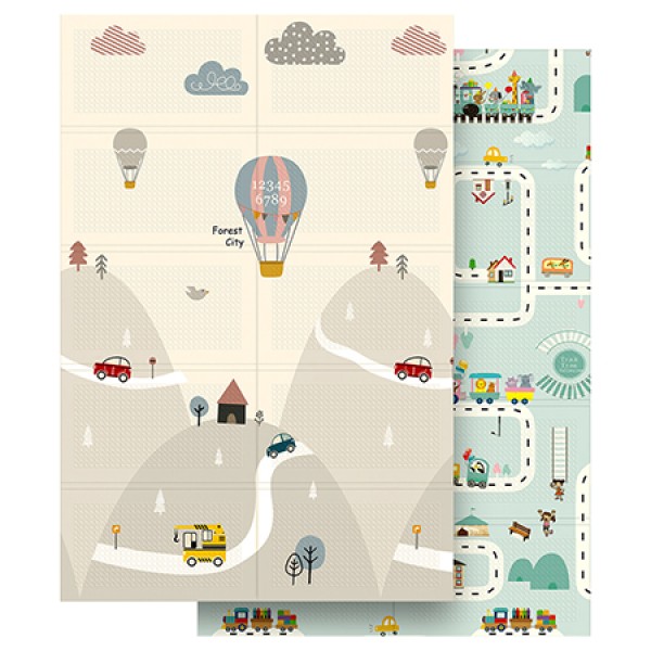 Covoraș de joacă pentru bebeluși rebel young 180x120cm spumă xpe impermeabil