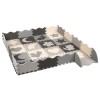 Covoraș educativ puzzle 150x150cm cu ramă rebel - spumă eva, impermeabil