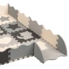 Covoraș educativ puzzle 150x150cm cu ramă rebel - spumă eva, impermeabil