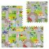 Covoraș educativ puzzle mașini rebel 120x120cm din spumă eva