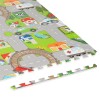 Covoraș educativ puzzle mașini rebel 120x120cm din spumă eva