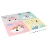 Covoraș educativ puzzle 120x120cm ursuleți rebel, impermeabil, spumă eva