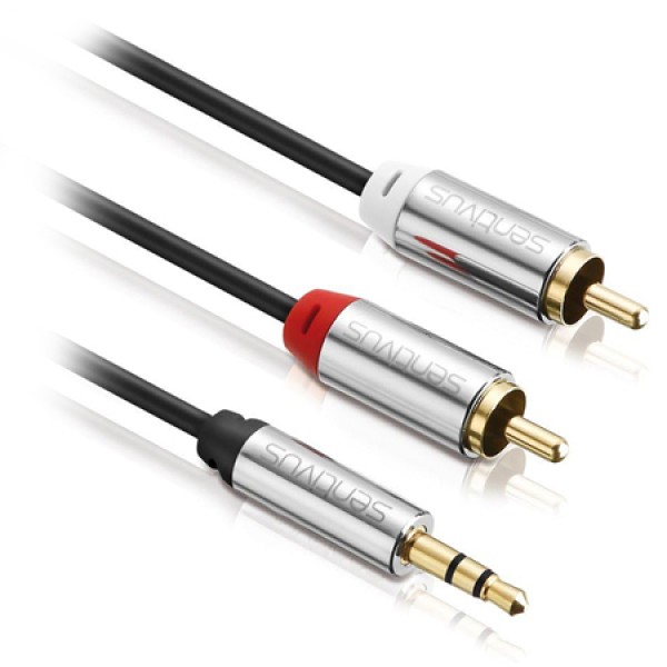 CABLU AUDIO 3.5 TATA - 2XRCA TATA 3.0M SENTIVUS