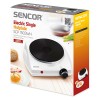 Plita electrica de masa Sencor, 1 ochi, 1500W, Protectie supraincalzire, Alb