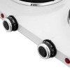 Plita electrica portabila Sencor, 2500W, 2 arzătoare din fonta, ideala pentru camping/bucatarie, Alb