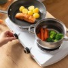 Plita electrica portabila Sencor, 2500W, 2 arzătoare din fonta, ideala pentru camping/bucatarie, Alb