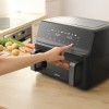 FRITEUZA DUBLA DIGITAL AIRFRYER 2X4.5 L 2700W SENCOR