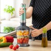 Mixer vertical 4 in 1 Sencor, 1200W, chopper 1250 ml, cana blender 800 ml, tel, lame cu invelis din titan, Verde