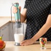 Mixer vertical 4 in 1 Sencor, 1200W, chopper 1250 ml, cana blender 800 ml, tel, lame cu invelis din titan, Verde