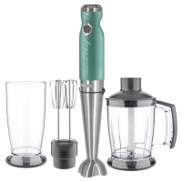 Mixer vertical 4 in 1 Sencor, 1200W, chopper 1250 ml, cana blender 800 ml, tel, lame cu invelis din titan, Verde
