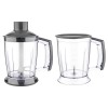 Mixer vertical 4 in 1 Sencor, 1200W, chopper 1250 ml, cana blender 800 ml, tel, lame cu invelis din titan, Verde