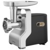 Masina electrica de tocat carne Sencor, Putere 2100W, Metal Gear, 3 Site din otel, Accesoriu preparare carnati, Negru/Argintiu