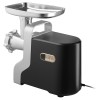 Masina electrica de tocat carne Sencor, Putere 2100W, Metal Gear, 3 Site din otel, Accesoriu preparare carnati, Negru/Argintiu