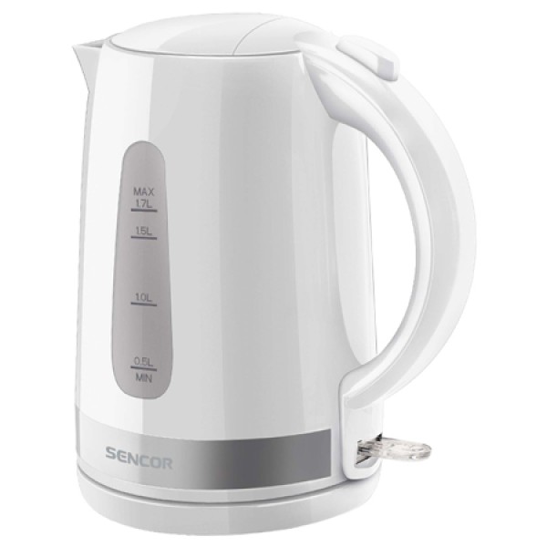 Fierbător electric 1.7l sencor cu 2200w, filtru detașabil, alb