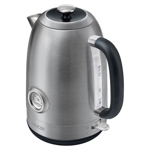 Fierbător electric sencor 1.7l 2200w cu termometru și sistem de siguranță