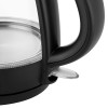 Fierbător electric sencor 1.2l 2200w din sticlă borosilicată neagră