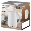Fierbător electric sencor 1.7l, 2200w, cu protecție la supraîncălzire și filtru anticalcifiere