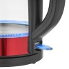 Fierbător electric sencor swk 7401rd, 1.7l, 2200w, sticlă borosilicată
