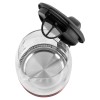 Fierbător electric sencor swk 7401rd, 1.7l, 2200w, sticlă borosilicată