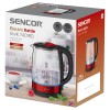 Fierbător electric sencor swk 7401rd, 1.7l, 2200w, sticlă borosilicată