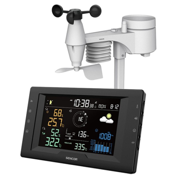 STATIE METEO PROFESIONALA WIRELESS 5 IN 1 SENCOR STATIE METEO PROFESIONALA WIRELESS 5 IN 1 SENCOR