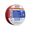 Banda izolatoare tesaflex 20m roșu - 10 bucăți