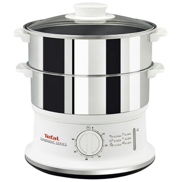 Aparat de gatit cu aburi 900w 6l tefal - oțel inoxidabil
