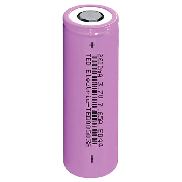 Acumulator 18650 2.6a 3.7v ted - capacitate 2600 mah Acumulator 18650 2.6a 3.7v ted - capacitate 2600 mah