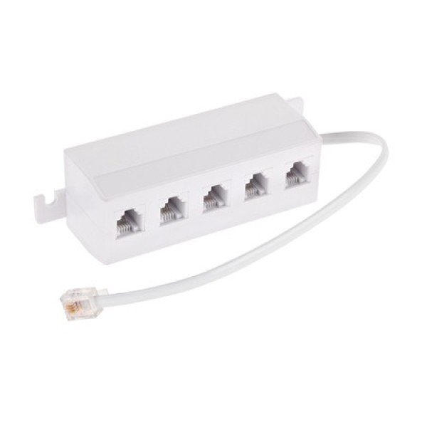Adaptor telefonic 6p4c - 5x 6p4c pe fir | conectica de calitate Adaptor telefonic 6p4c - 5x 6p4c pe fir | conectica de calitate
