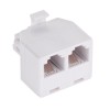 Adaptor telefonic 6p4c tata - 2x mama Adaptor telefonic 6p4c tata - 2x mama