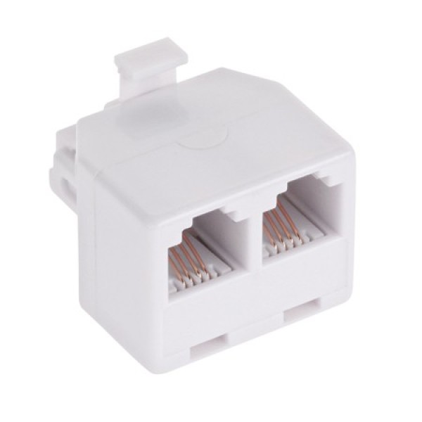 Adaptor telefonic 6p4c tata - 2x mama Adaptor telefonic 6p4c tata - 2x mama