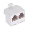 Adaptor rj45 8p8c tata - 2x mama pentru conectica eficientă Adaptor rj45 8p8c tata - 2x mama pentru conectica eficientă