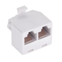 Adaptor rj45 8p8c tata - 2x mama pentru conectica eficientă