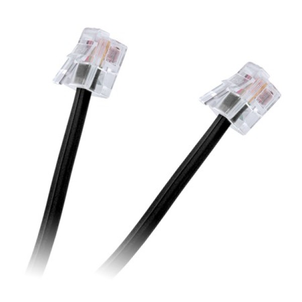 CABLU TELEFON EXTENSIE 2M NEGRU