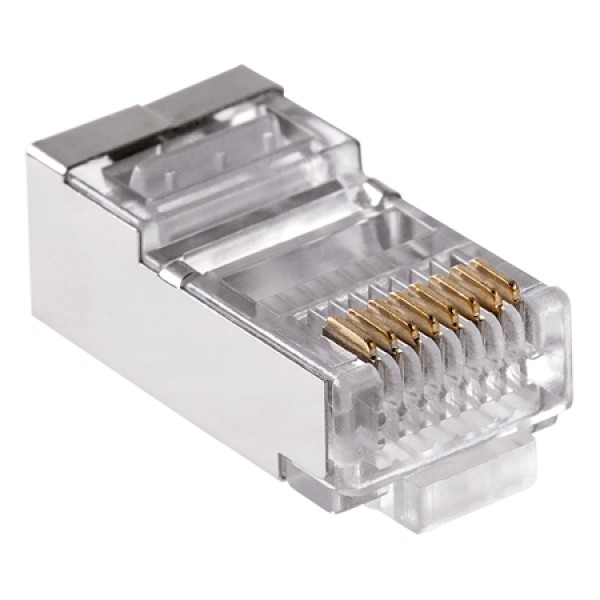 MUFA RJ45 8P8C CAT 6E ECRANATA PASS THROUGH