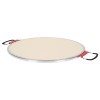 Piatra de copt pizza Teesa, din ceramica termorezistenta, diametru 31 cm, piesa de schimb cuptor pizza Teesa Supreme+