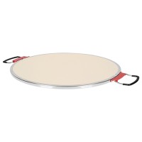 Piatra de copt pizza Teesa, din ceramica termorezistenta, diametru 31 cm, piesa de schimb cuptor pizza Teesa Supreme+