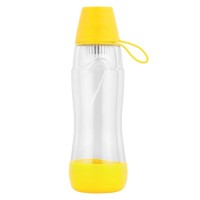Sticlă cu filtru carbon activ teesa pure water, 550 ml, ergonomic, galben