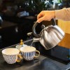 Ceainic cu fluier teesa 2l din oțel inoxidabil, mâner rece, design elegant