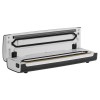 Aparat de vidat profesional Teesa, pentru alimente umede si uscate, Putere 130W, Presiune vidare 0.7 bar, Ecran tactil, Functie Pulse si Sigilare multipla, Cutter pungi inclus, Ideal pentru gatit Sous-Vide, Negru/Argintiu
