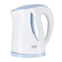 Fierbător electric cordless 1.7l teesa, alb/albastru, 2200w