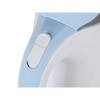Fierbător electric cordless 1.7l teesa, alb/albastru, 2200w