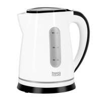 Fierbător electric cordless teesa 1.8l alb, 2200w, cu filtru detașabil